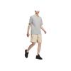 Adidas Solid Color Woven Loose Mid-Waist Drawstring Casual Shorts Men Shorts Light-Brown JN7132