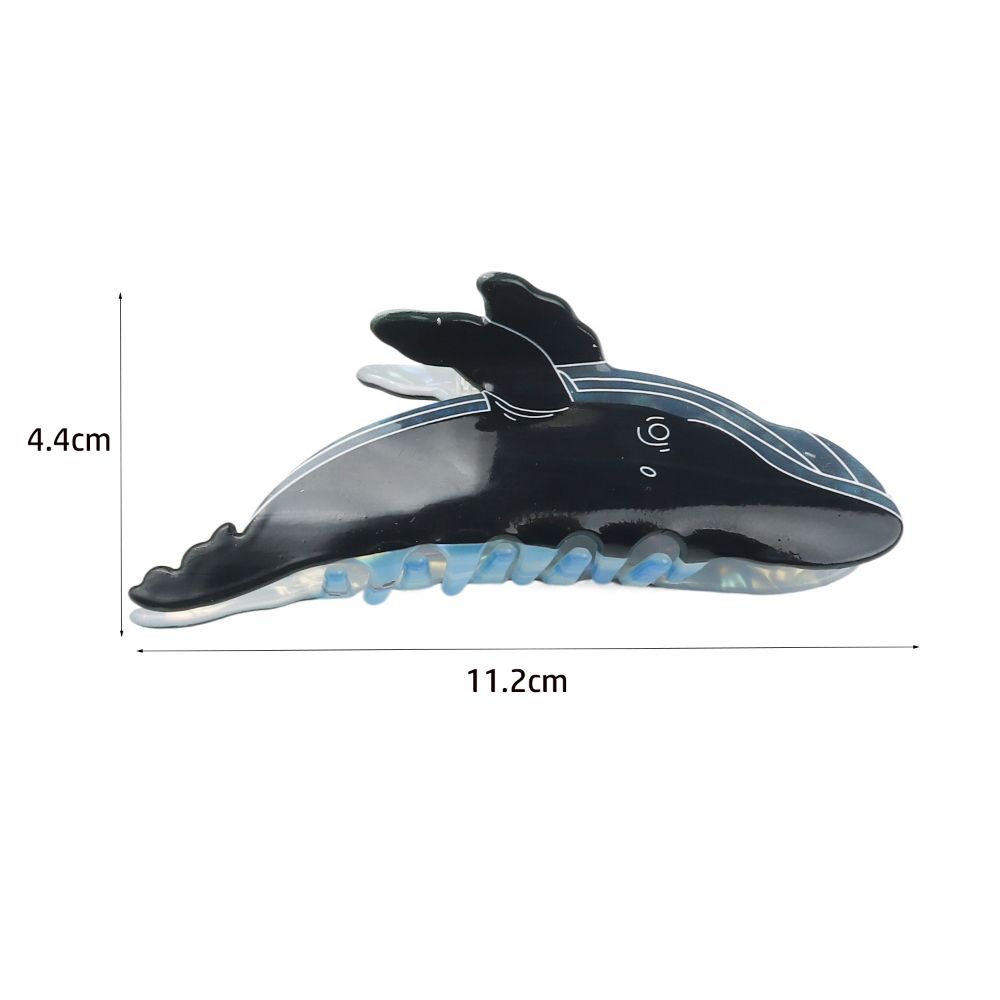 Large Size Whale Hair Claw Non Slip Dolphin Claw Clips Fashion Acetate Hair Clips Headwear