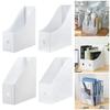1Pcs Durable Document Paper File Storage Rack Plastic Desk Desktop File Folder Stand Shelf Rack Vertical Book Magazine Holder