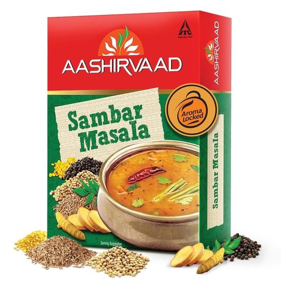Aashirvaad Sambar Masala, 100g, Blended Spice for Authentic Taste and Colour