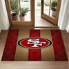 San Francisco 49ers Design Crystal Velvet Rug Soft Decorative Mat for Bedroom Entrance