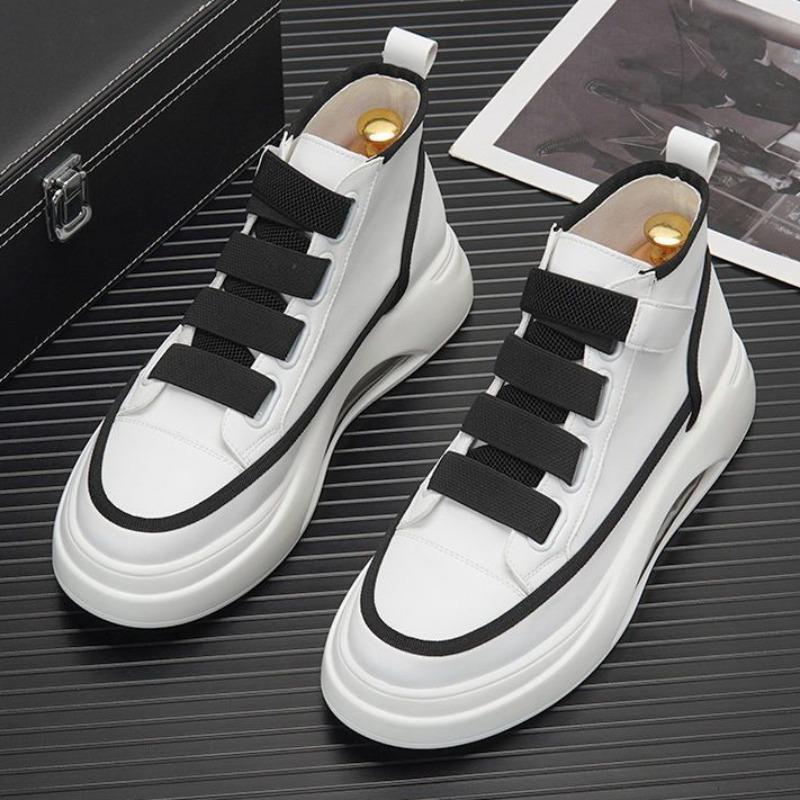 Мужские высокие кроссовки 2025 года, осенний тренд, дизайнерская белая повседневная обувь, удобная спортивная обувь на воздушной подушке, теннисные туфли для мужчин