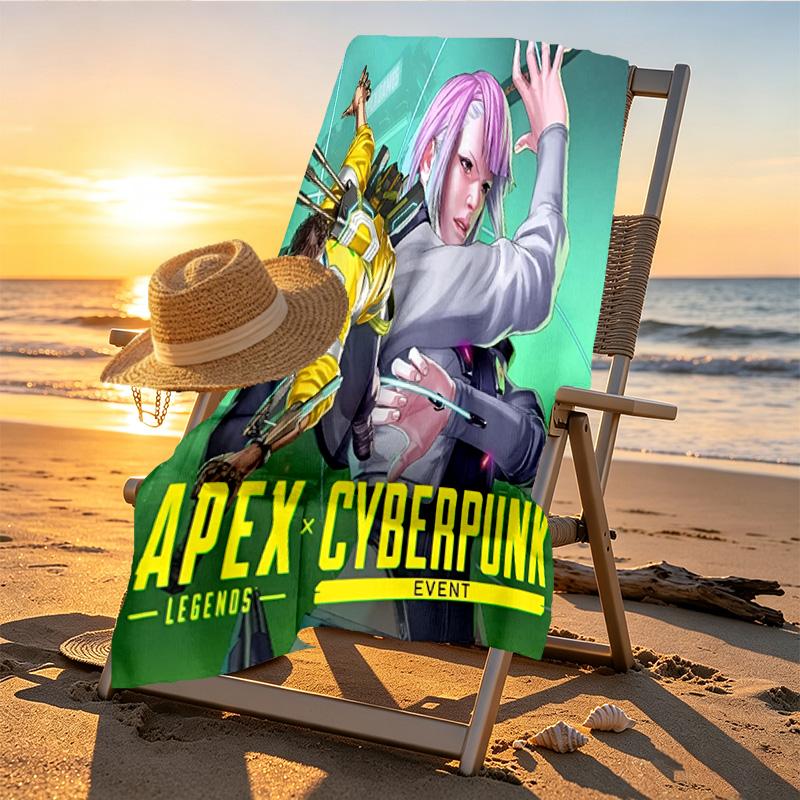 Apex Legends Print Beach Towel Design, Soft, Lightweight. for Home Bathroom, Spa, Pool, Yoga, Surfing, Camping, Gift for Family, Friend