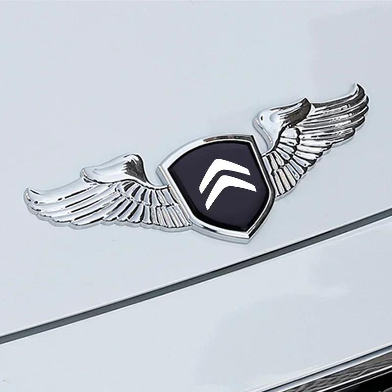 Citroen Eagle Wings Badge Sticker Car Front Bonnet Hood Logo for C3 C4 C5 Picasso C-ELYSEE Berlingo Xsara VTS Aircross Emblem