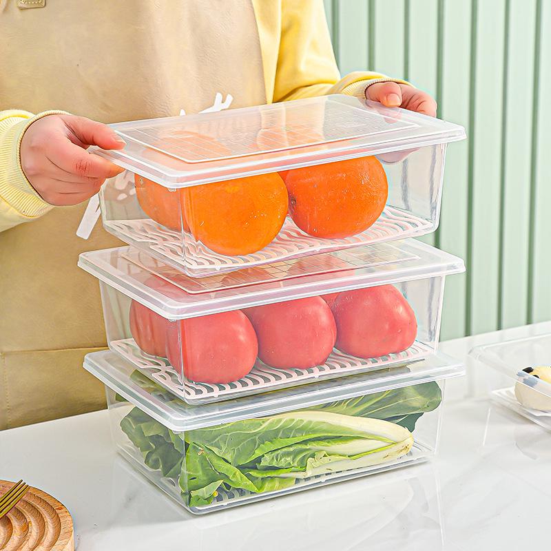Японский пищевой контейнер для хранения в холодильнике: Предотвращающий запахи, охлаждение и заморозка, кухонный контейнер для сбора овощей