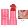 Jelly Blush Makeup Explosive Paste, Shimmer Natural 2-in-1 Blush Strip