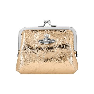 Кошелек для монет и карт Vivienne Westwood с металлическим тиснением и складками Pulse Mini 56010005w L00a7 R401