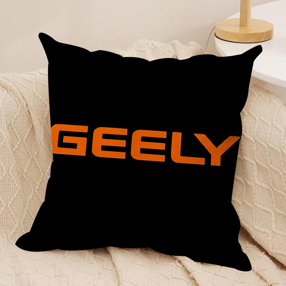 Luxury GGeely Cushion Cover Short plush Doublesided Print Square Throw Pillow Covers Sofa Home Cushion Decor