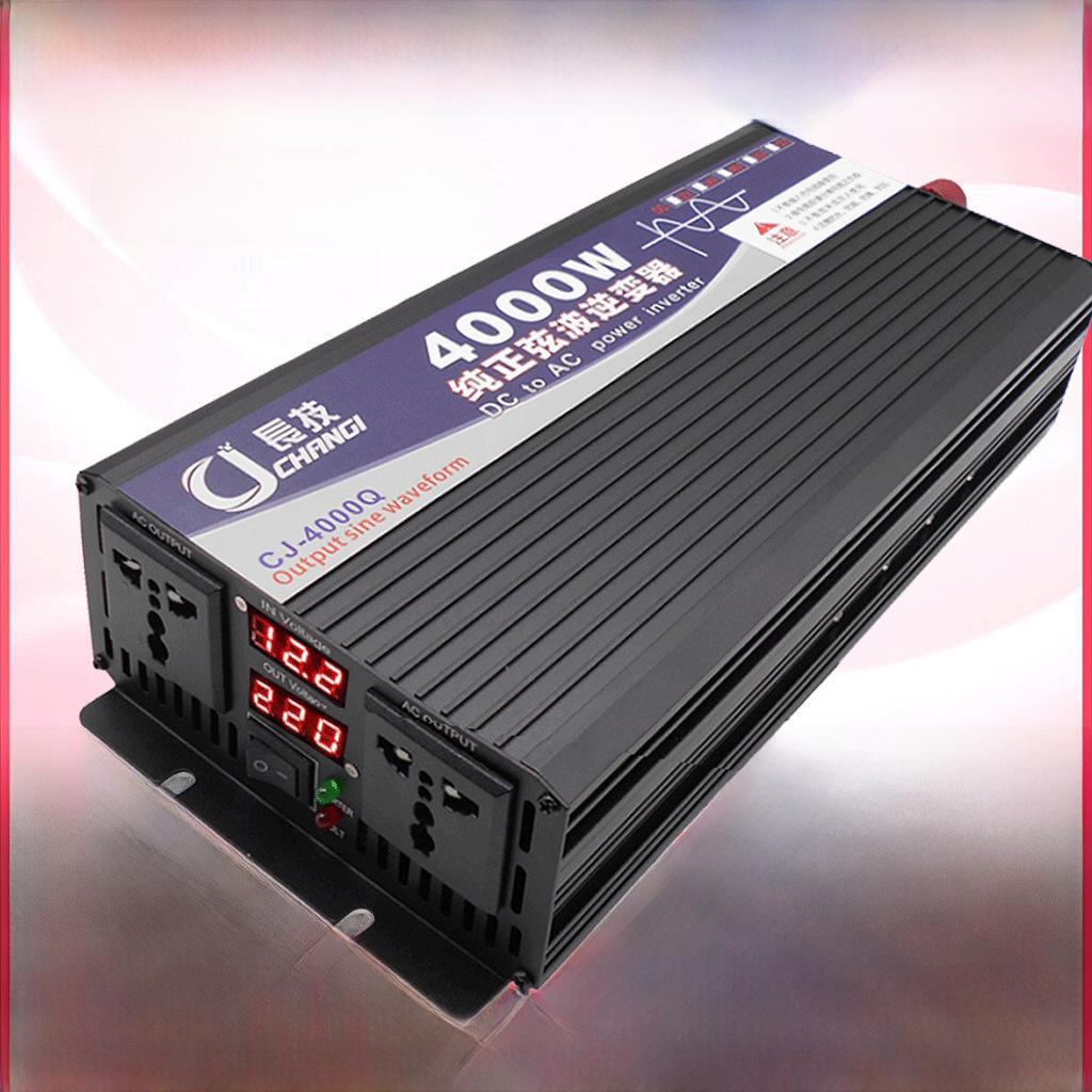 Инвертор Changji 4000W-5000W с чистой синусоидой, преобразует 12В/24В/48В/60В/72В в 220В для автомобиля, грузовика и солнечных систем