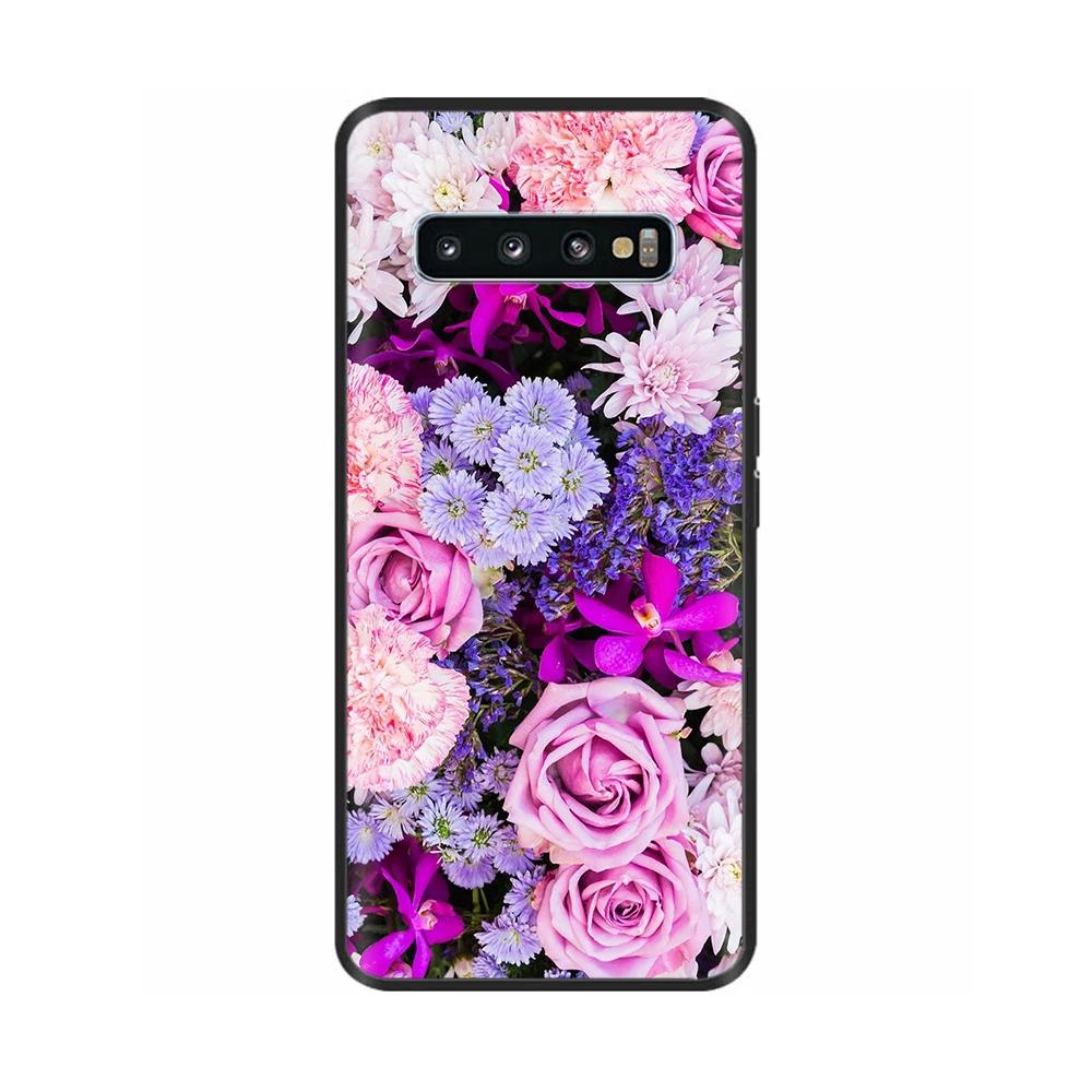 Чехол для телефона Samsung Galaxy S10 Мягкий Гладкий Жидкий Силикон Полная Защита Чехлы Для Samsung S10 Plus S10+ S 10 Задняя Крышка