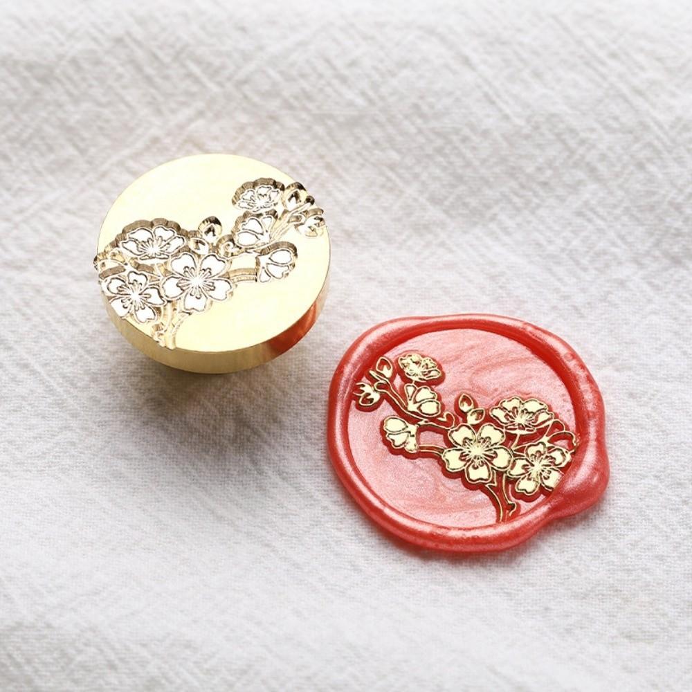 Round Wax Seal Stamp Flowers Sealing Wax Supplies Scrapbooking Sealing Wax Gift Packaging Cards