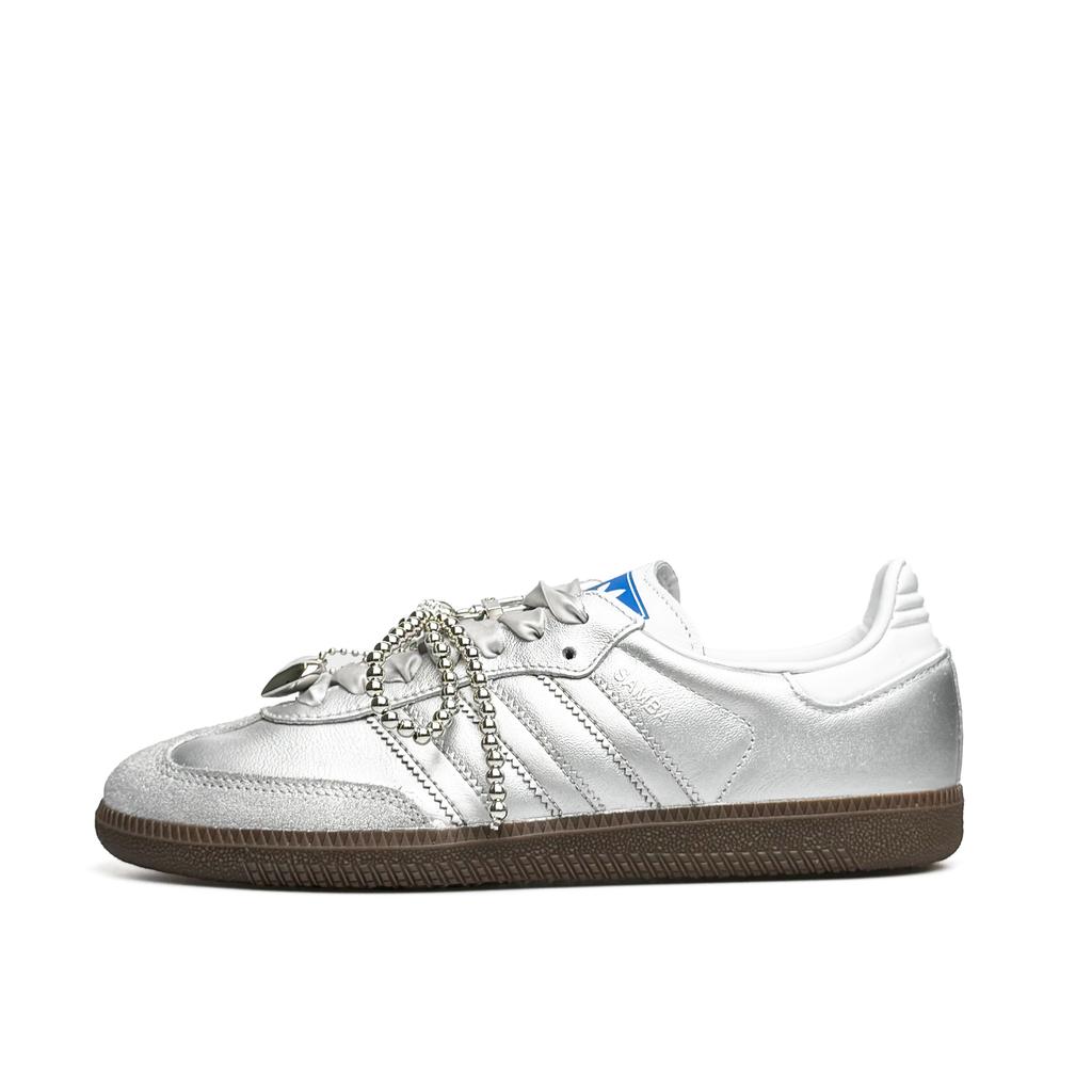 adidas Оригинальные Кроссовки для скейтборда SAMBA OG Низкие Унисекс Серебристые B75806(Team920-SBOX)