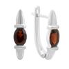 Серебряные серьги с натуральным гранатом 1.85ct (2181552)