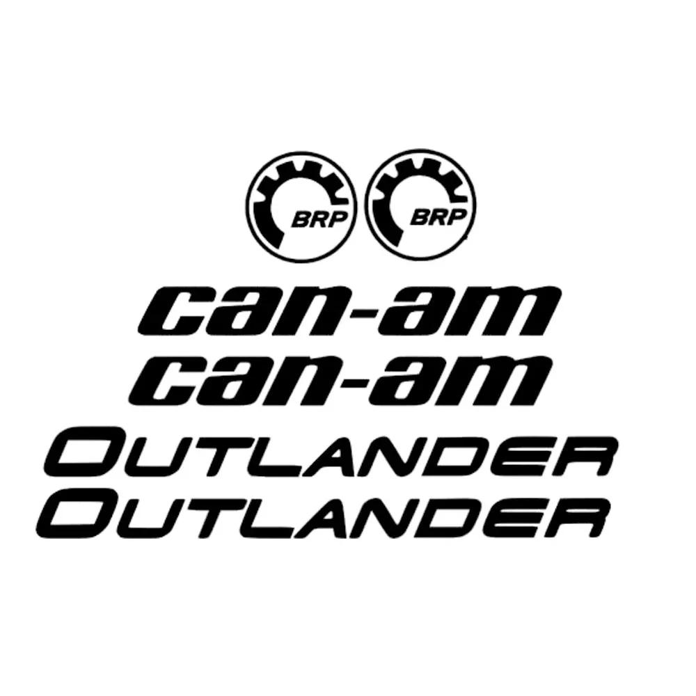 Классический для CAN-AM TEAM Outlander Maverick ЛОГОТИП BRP НАКЛЕЙКА ДЕКАЛЬ ЭМБЛЕМА Солнцезащитная Водонепроницаемая Автомобильные Наклейки 30см*22см