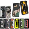 Coque Cover for Samsung Galaxy S25 S23 S22 S24 FE Ultra S10 Plus A05 A06 A15 A16 A26 A35 S10E Case Cassette Tape Music Retro
