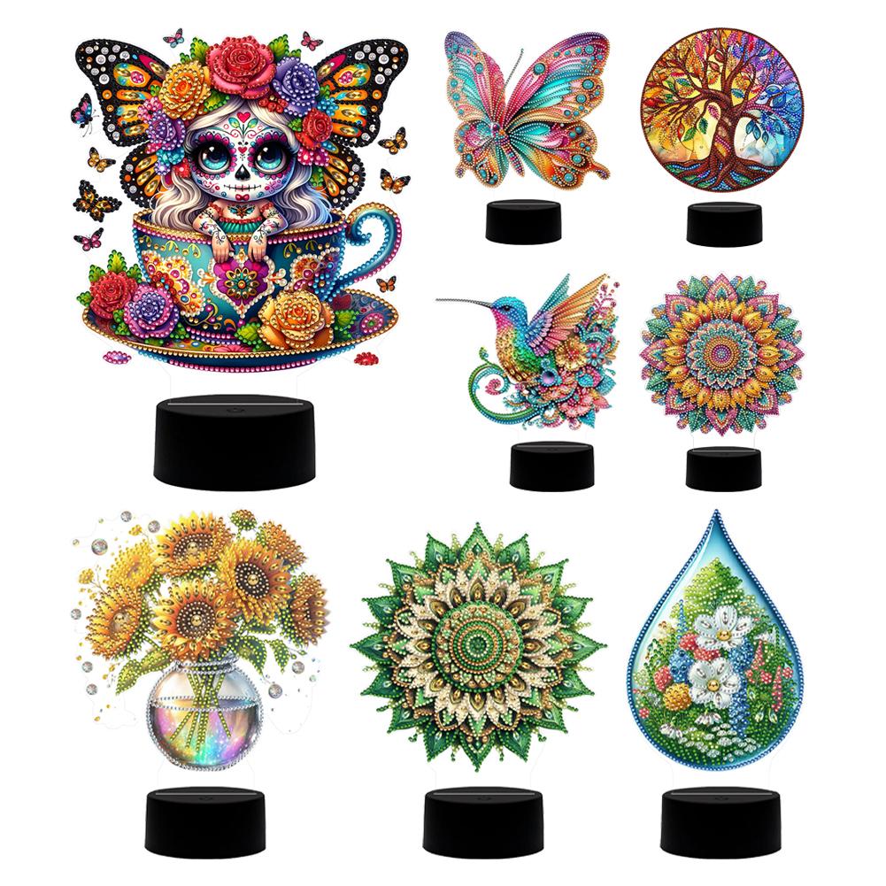 Набор для алмазной живописи «Ночник» с инструментами, настольная лампа, прикроватная лампа для декора спальни, подарки