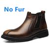 Новейшая мужская обувь, винтажные кожаные ботинки «Челси», мужские теплые зимние ботинки, мужские ботильоны без застежек, мужская повседневная обувь, мужская зимняя обувь