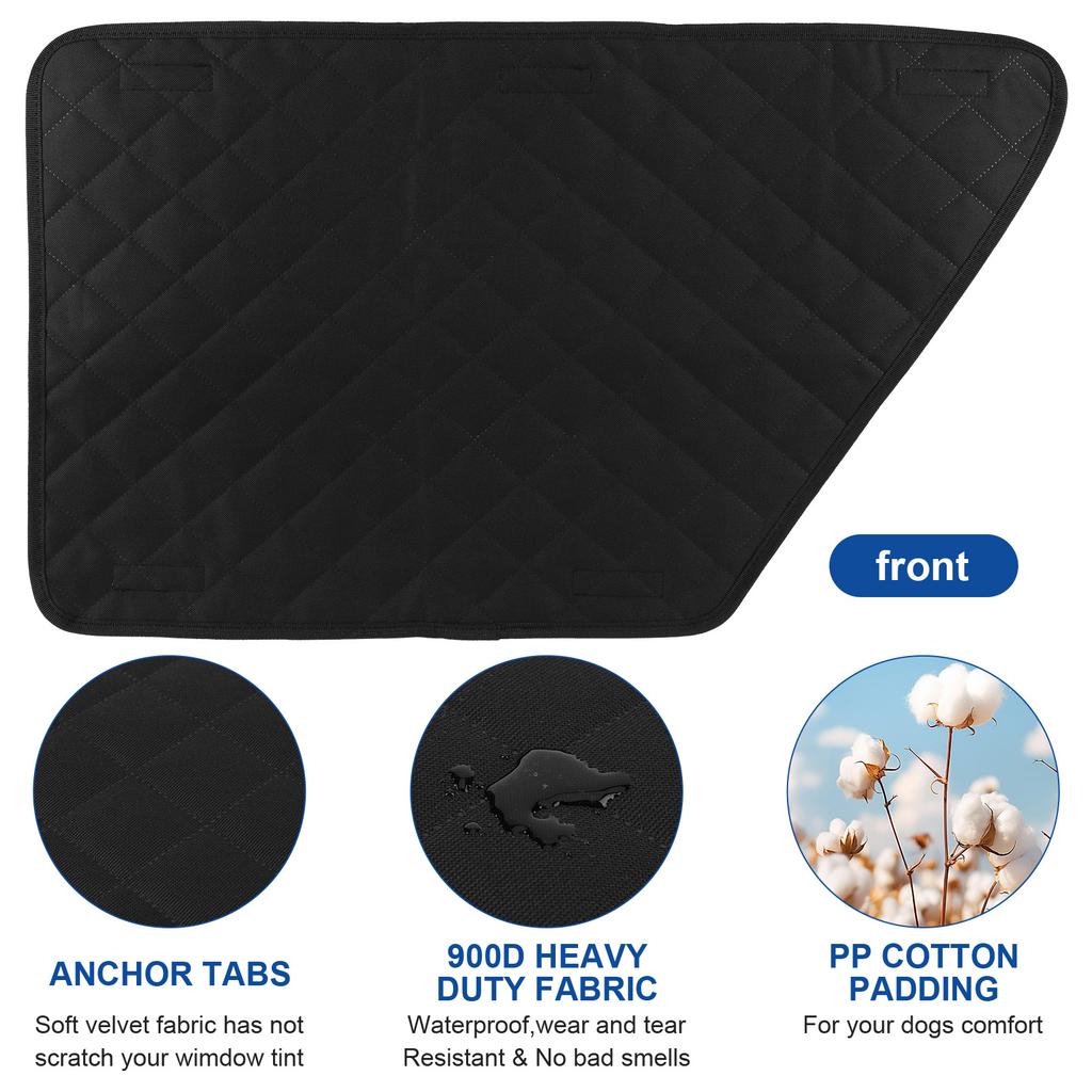 2Pcs Oxford Waterproof Car Door Protector for Dog Pet Anti-Scratch Car Interior Cover Vehicle Door Protector for Car Truck & SUV