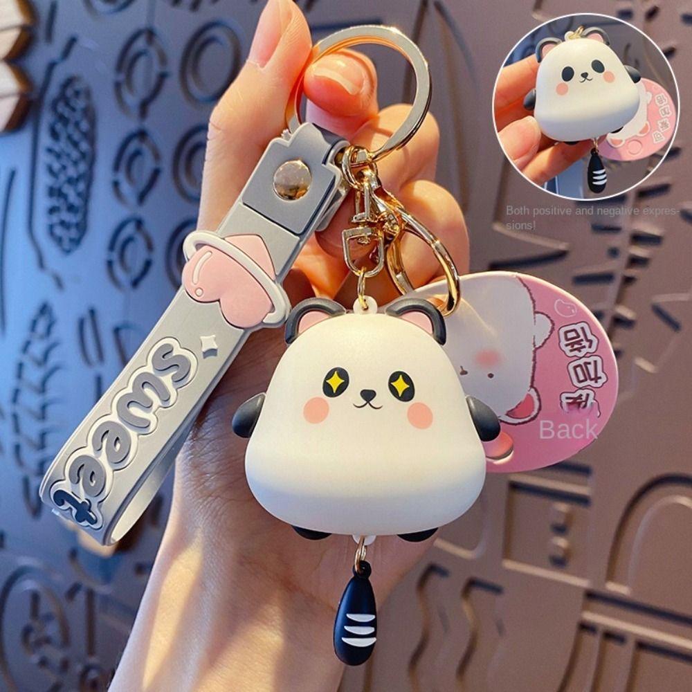Decoration Cute Cat Keyring Double-Sided Hamster Pendant Siamese Cat Keychain  Men Women