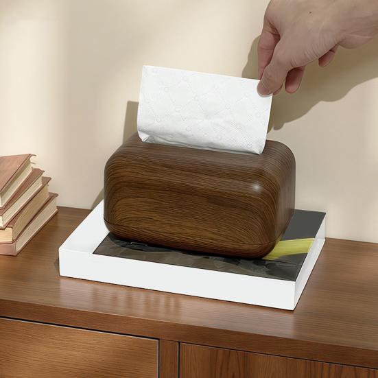 Крышка для коробки с салфетками Большая вместимость Простота использования Подпружиненный универсальный декоративный кубический держатель для салфеток для лица Диспенсер для бумаги