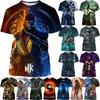Летняя популярная футболка с принтом Mortal Kombat Game 3D, короткий рукав, уличный стиль, крутая мужская повседневная футболка, футболки, мужская уличная одежда