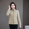 Women’s Short Quilted Windproof Thin Lightweight Winter Jacket