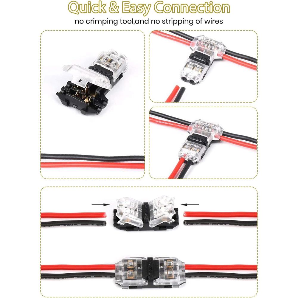 10 шт. 2-контактный 3/2-контактный соединитель для проводов, универсальный компактный соединитель типа T-образного типа I, самозачищающийся электрический соединительный провод