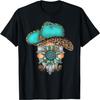 Western Texas Gnome Cowboy Hat Turquoise Cowgirl Women Girl T-Shirt