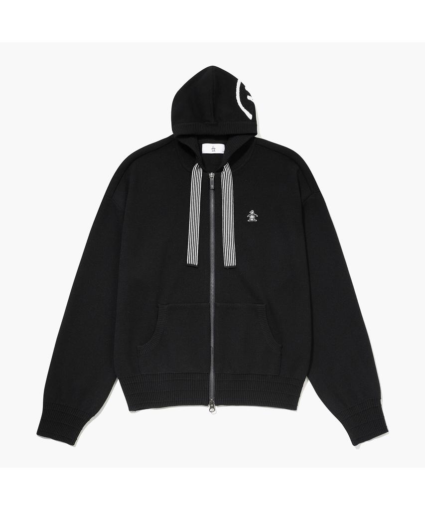 Meonsingweeo Women'S Transitional Season Knit Zip-Up Hoodie Black Mr122Lsj11
