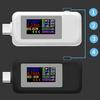 Type-C USB Tester 4-Digit Color Monitor 4-30V Volt Meter Current Power Detector Compatible w/ QC2.0/3.0/PD/Samsung Fast Charging