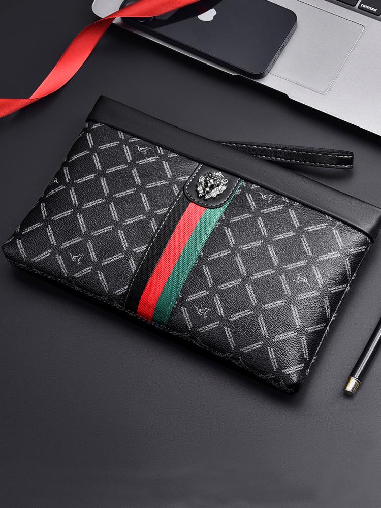 Роскошная мужская сумка-клатч в стиле business casual - Стильная сумка-конверт большого объема