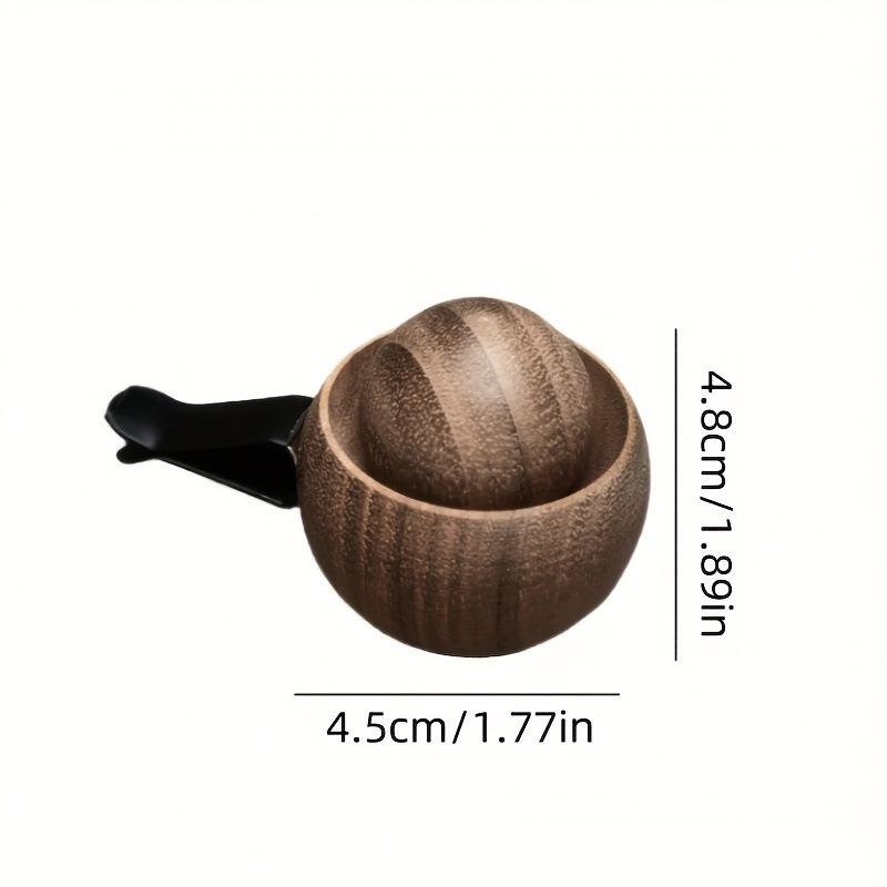 Wooden Essential Oil Diffuser Small Round Egg Diffuser Mini Advanced Natural Fragrance Diffuser Suitable for Cars and Families