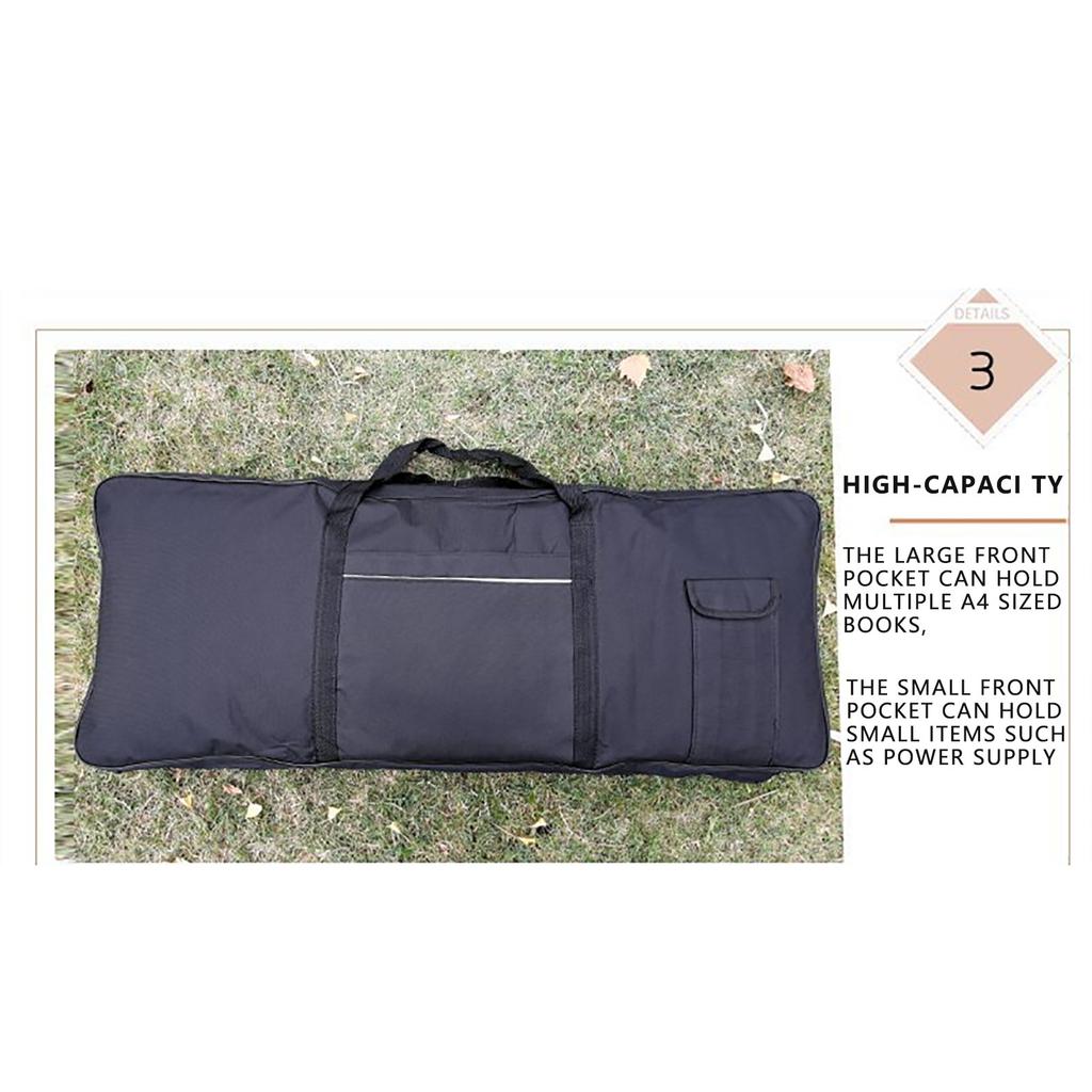 Сумка для 61-клавишной клавиатуры, Защитный чехол, Толстая подкладка, Портативный, Ударопрочный, Для электронного органа и пианино