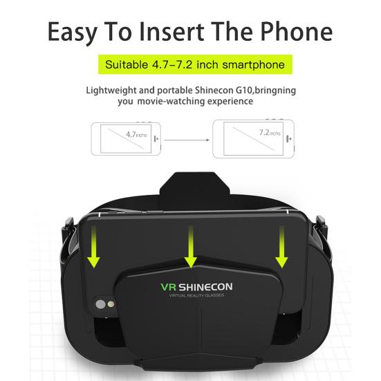 G10 VR-очки с мощным гигантским экраном, иммерсивные панорамные очки для роуминга для мобильного телефона