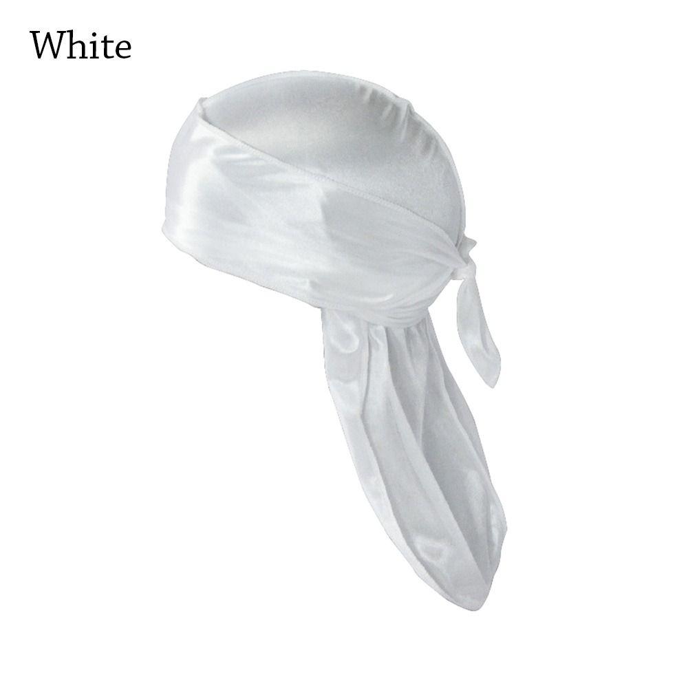 Pre-Tied Silk Durag Thin Turban Hijab Adjustable Bandana  Men Women