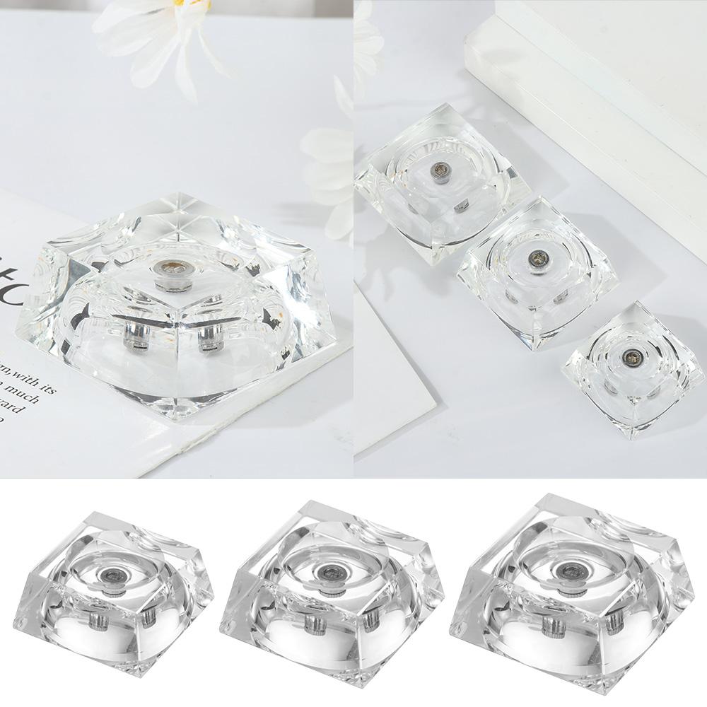 Trapezoidal Transparent Support Crystal Ball Base Crystal Ball Display Stand Glass Sphere Holder