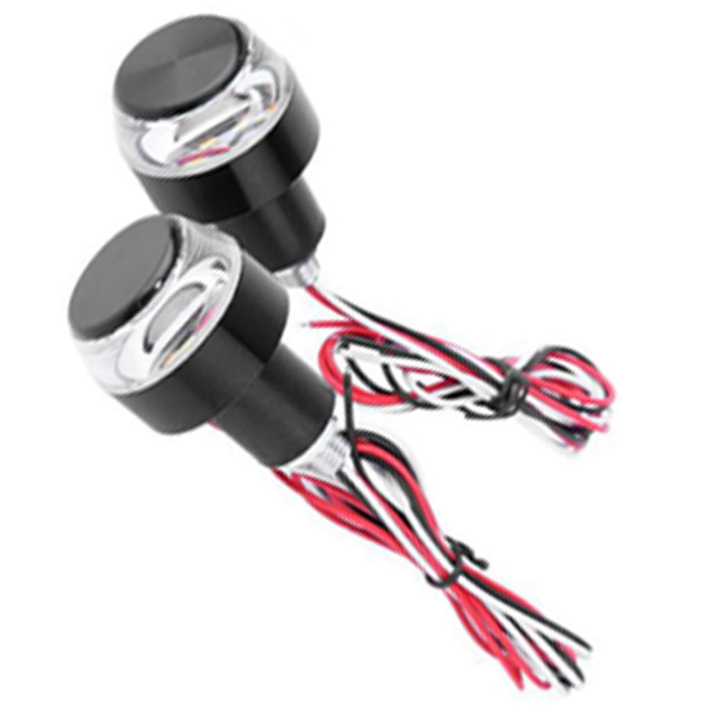 2 шт. светодиодный указатель поворота для мотоцикла, универсальный, высокая яркость, постоянный ток 12 В, 6000 К, белый и желтый свет