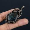 Blue Azurite Jewelry, 999 Copper Wire Wrapped Pendant Handmade Gemstone Jewelry, Gifts For Wife Brand New Pendant