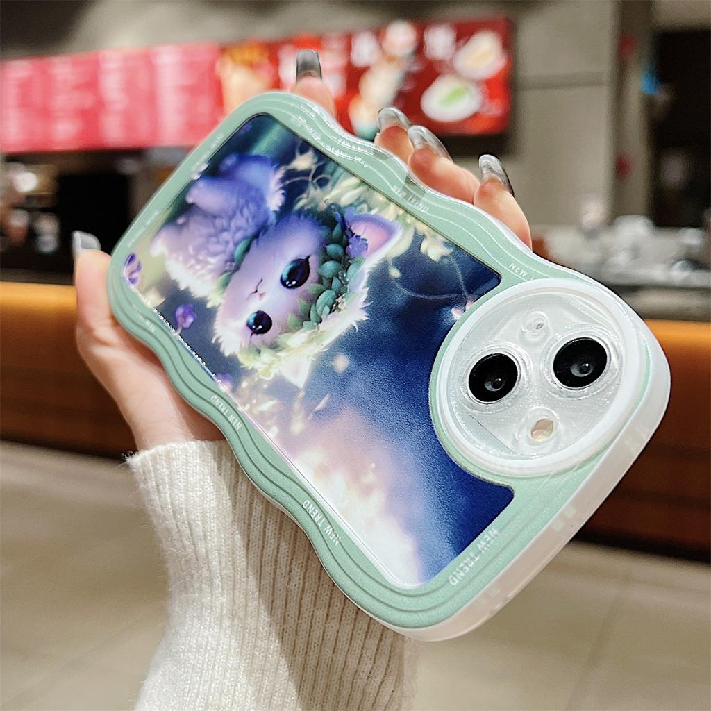 Милый питомец, маленький белый кот, маленький белый кролик, мягкий чехол из ТПУ, модный чехол для телефона для iPhone, Samsung Vivo, Xiaomi Oppo