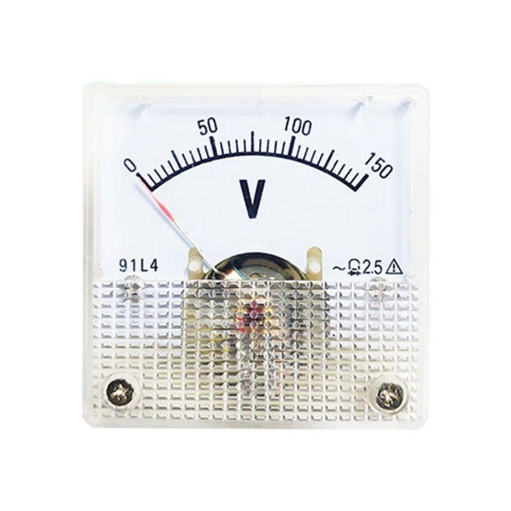 91L4 Pointer Type DC Voltmeter Square Analog Panel Voltage Gauge Voltage Meter Generator