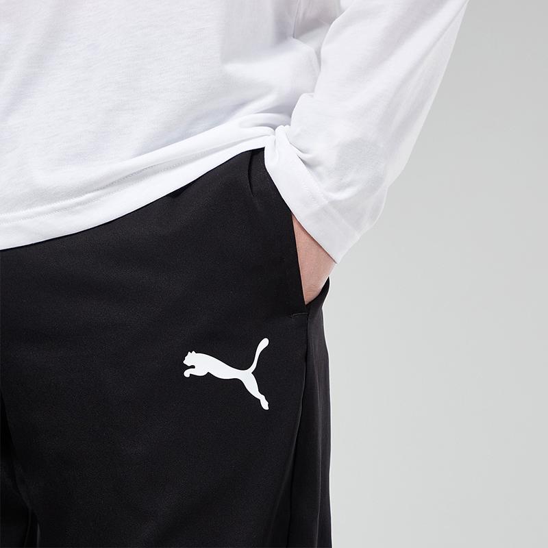 Puma Мужские трикотажные брюки для бега и тренировок, низ, черные 588879-01