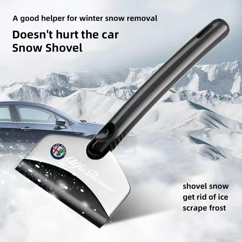 BQVLT1 Car Snow Shovel Defrosting Ice Scraper Tool Snow Removal For Alfa romeo giulietta giulia stelvio 156 gt 159 147 166
