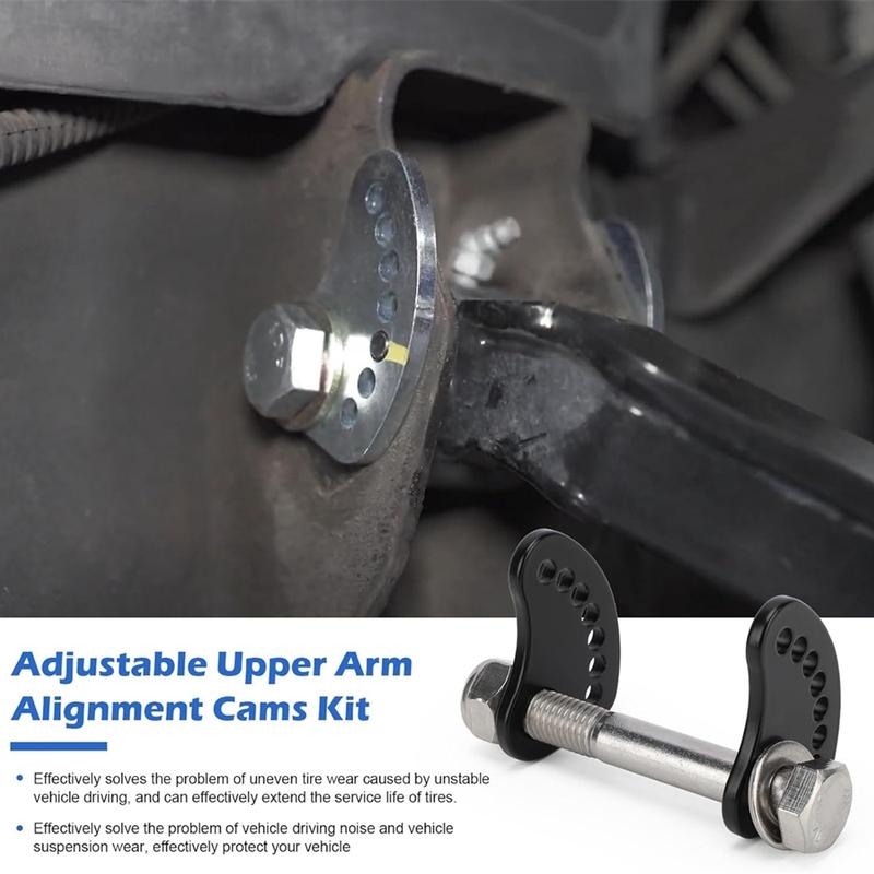 Upper Control Arm Suspension Adjustable Kit Compatible with Silverado Sierra Silverado 1500 2500 3500 1999-2019