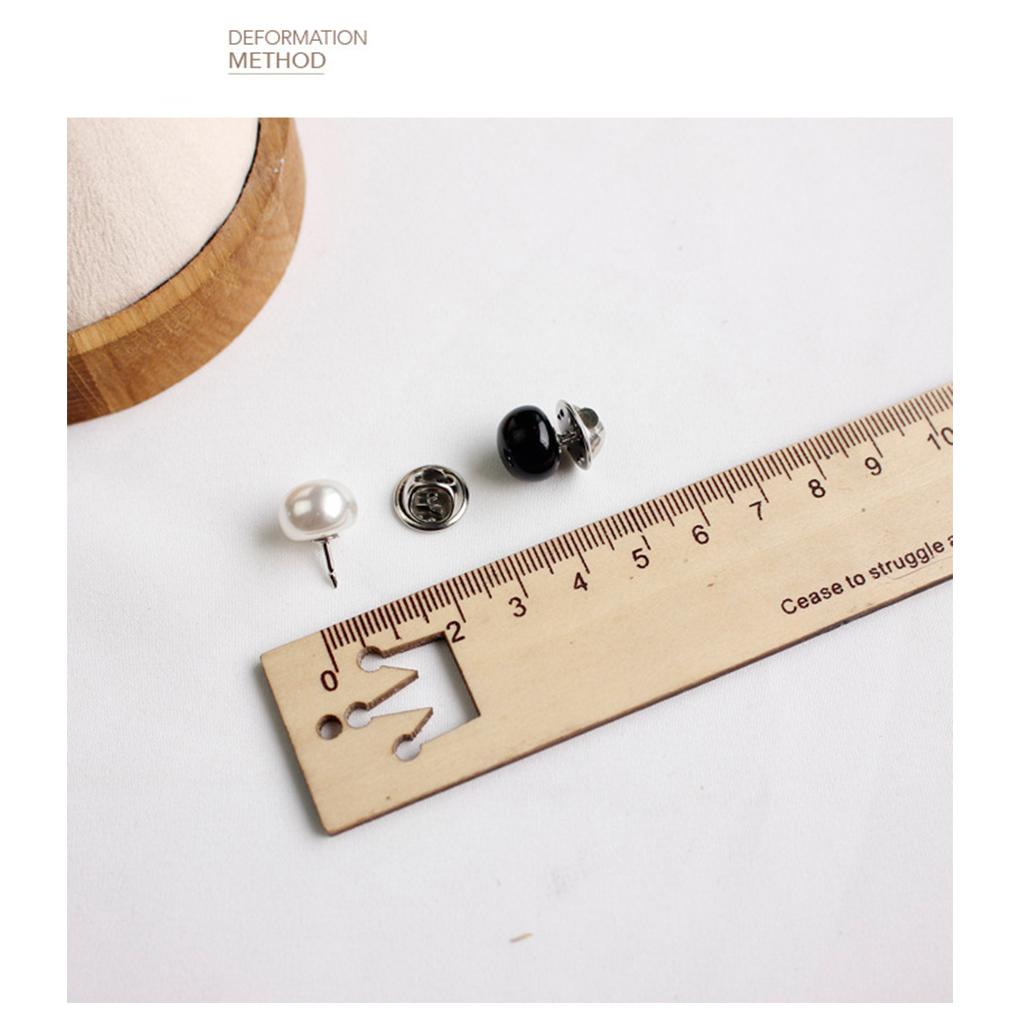 Women Brooch Pin Pearl Breastpin DIY Collar Overcoat Sweater Decorations Gilrs Female Jewelry for Dating Party Ornaments