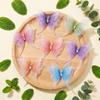 Gradient Color Organza Fabric Butterfly Four-Layer 3D Butterfly Decorations Butterfly Appliques
