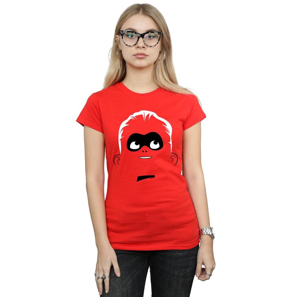 Disney Womens/Ladies Incredibles 2 Dash Face Cotton T-Shirt