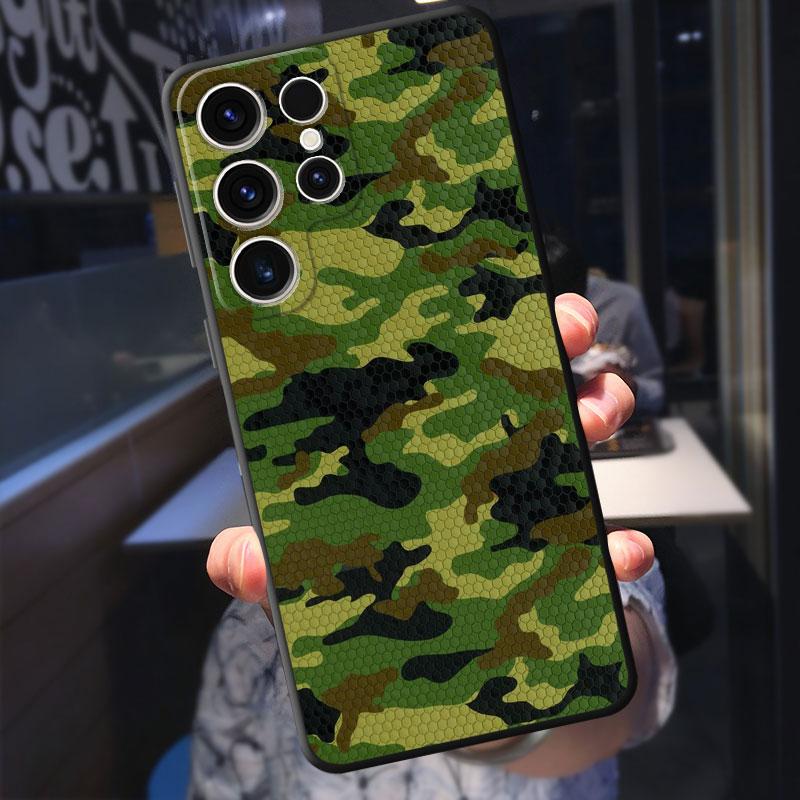 Чехол для телефона Samsung Galaxy S21 S23 Ultra 5g S8 S7 S10e S22 Plus S20 Fe S10 S9 с камуфляжным рисунком, камуфляжный военный армейский чехол