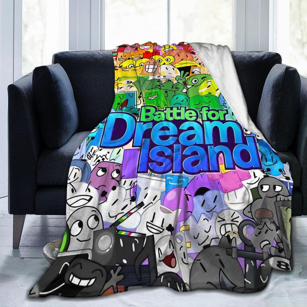 BFDI Inanimate Insanity Blankets Fleece Summer Portable Warm Throw Blankets for Sofa Office Bedding Throws