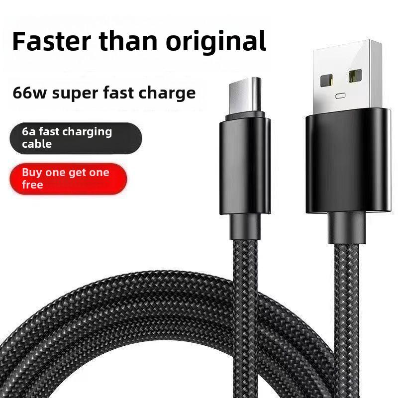 6A Super Flash Type-C кабель для быстрой зарядки для телефонов Huawei, Vivo, Honor и OPPO