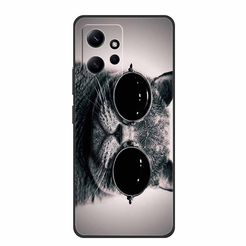 For Xiaomi Redmi Note 12 4G Case Animals Soft Silicone TPU Phone Cases Back Cover for Redmi Note12 4G Fashion 23021RAA2Y Fundas
